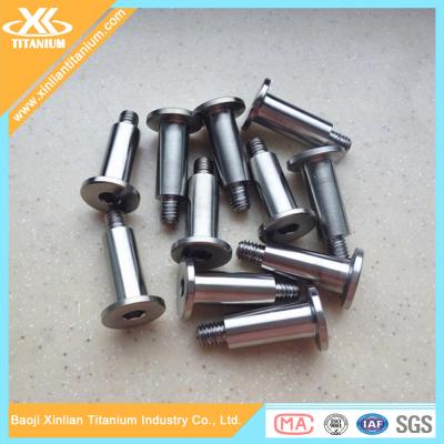 China Customized Titanium Hex Socket Flat Head Screws for sale