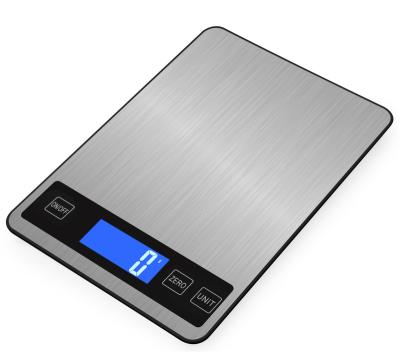 China Weight Measuring Digital Kitchen Scale Stainless Steel Electronics Weighing Kitchen Food Scale for sale