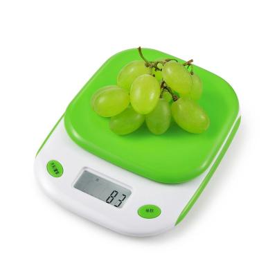 China Weight Measuring Good Quality CX-160 5kg/1g Digital Food Plastic Portable Kitchen Scale for sale