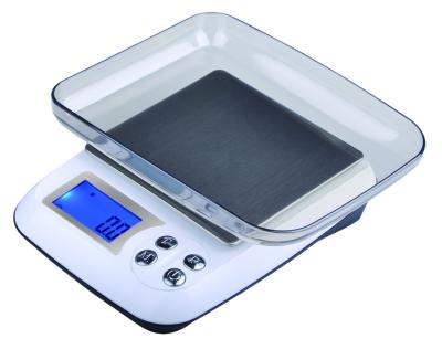 China With Scale Tray Hot Sales 3kg 0.1g Electronics Digital Scale Kitchen Scale Food Scale for sale