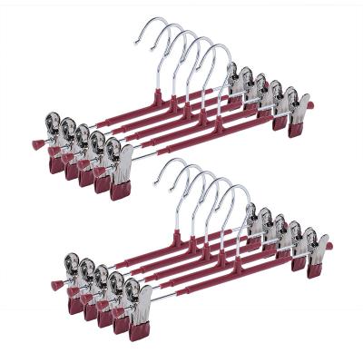 China Flexible New Design Practical Pants Hangers Space Saving Pants Clothes Hanger Wardrobe for sale