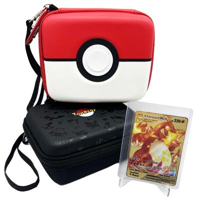 China 2022 Hot Selling Fashion Amazon Pokemon Trading Cards Case Hard Protective Carrying Storage Box Game Trading Cards for sale