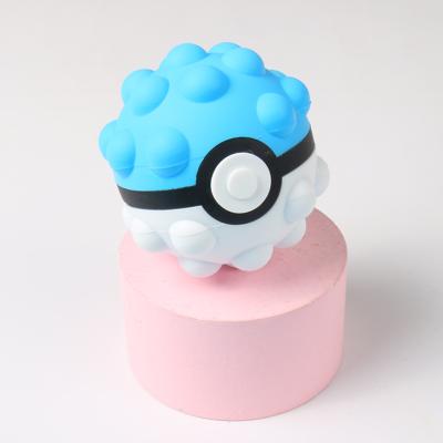 China Soft Stress Reliever Game Pokemon Kids Toy New Arrival Silicone Squeeze Toys Sensory Ball for sale