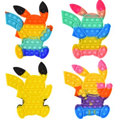 China Toy Pokemon Gengar Stress Reliever Moving Person Soft Toys Patrol Gobang Anti Stress Kawaii Anime Pikachu Charizard Bulbasaur Moving Person Pokemon Toy for sale