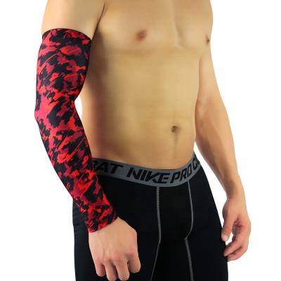 China Eco-friendly Sporty Logo Printing Custom Arm Sleeve Sport Arm Cover Keeps Tatoo Arm Sleeve Men Moment for sale