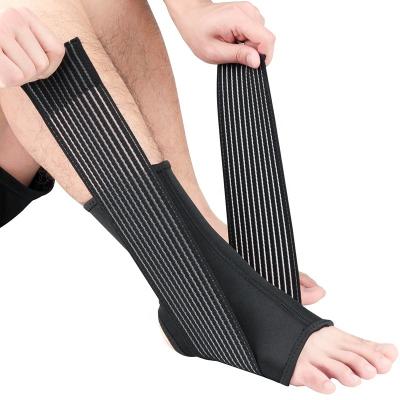 China Eco-Friendly Ankle Sprain Adjustable Neoprene Ankle Weight Support Brace Ankle Resistance Bands Straps Gym for sale