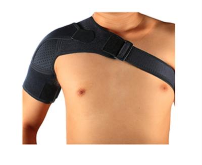 China Adjustable High Compression Shoulder Support Back Sleeve Football Shoulder Pads Single Shoulder Guard for sale