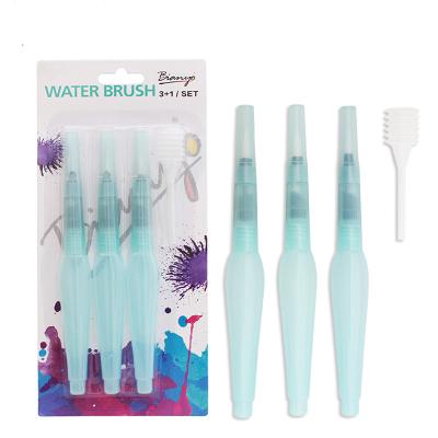 China Hot Selling Watercolor Painting Amazon 3pcs Water Brush Pens Set With A Dropper for sale