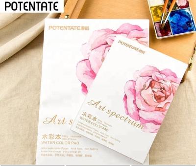 China Amazon Hot Selling Watercolor Acid Free Non-erasing Protection 300G A3 A4 16Sheets Easy Tear Off A3 A4 for sale