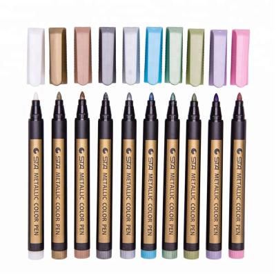 China Amazon STA Hot Selling Brand 10 Colors Fine Tilt Metallic Markers 8151 for sale