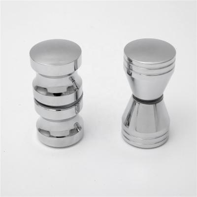 China Bathroom small glass door handle double sideTirador  pequeno de aleacion de aluminio para puerta de vidrio de la ducha for sale