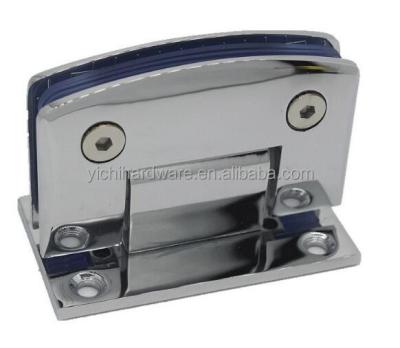 China 90 degree arc wall to glass  shower door hinge glass clamp zu verkaufen