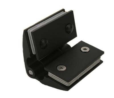 China Matte Black Casting 180 degree Shower Hinge Enclosures Glass Door Clamp Bathroom Hinges zu verkaufen