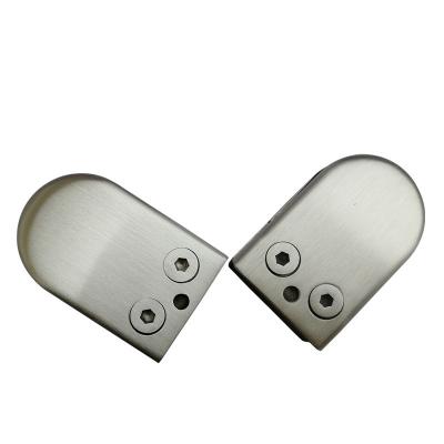 China Semicircular clip stair glass guardrail fixing clip hardware accessories for sale