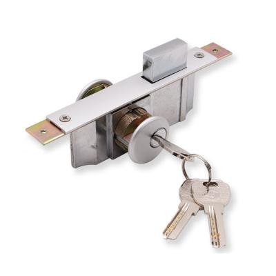 China Aluminum Alloy Sliding Door Hook Latch Lock Hidden Mortise Hardware Cylinder Security Door Lock en venta