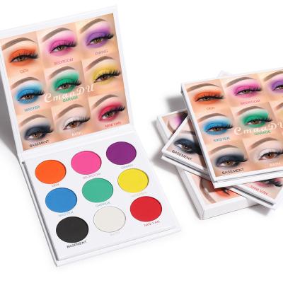 China New popular 9color eye shadow makeup waterproof matte and metallic palette private label eye shadow cosmetic wholesale for sale