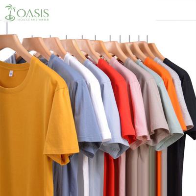 China Wholesale Cotton T-shirt Sleeve Shorts Men's Other Big Size Solid Color Round Collar Shirt for sale