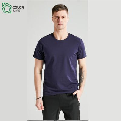 China High Quality Pure Cotton T-shirt Anti-Wrinkle Factory Solid Color Oversized Casual Custom Plain Shirt for sale