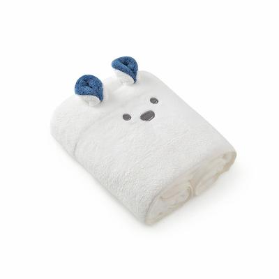 China 2021 Premium Quality Two Sets Soft Water Kids Anti-Static Towel Bath Towel Customized Hand Absorbent Gift for sale