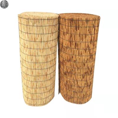 China Pure Natural Minimalist Bamboo Reed Tubular Screen Curtain Match Weave Tubular Curtains for sale