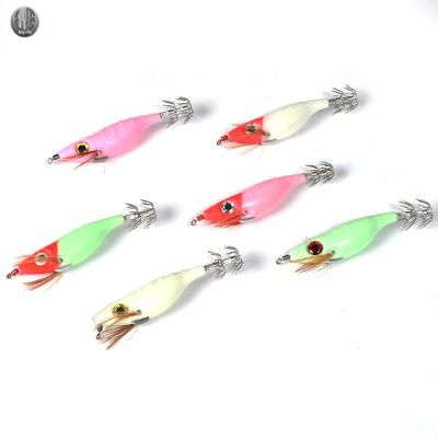 China Wholesale Crystal Shrimp Luminous Sinking Bait With Soft Plastic Smell Hook Fishing Bait BYF545465 for sale