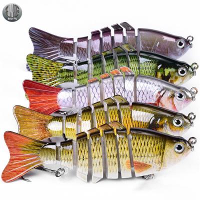 China Wholesale Multisection ABS Plastic Hard Baits Multi Colors Metal Freshwater Casting Lures for sale