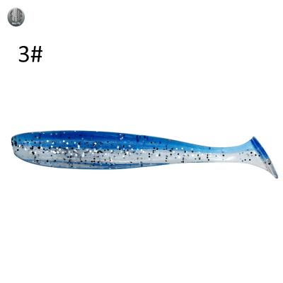 China Factory Wholesale Custom Bulk Plastic Environmental Friendly Soft Shad PVC Artificial Worm Tail Fishing Lure Swim Plastics Soft Artificial Bait for sale