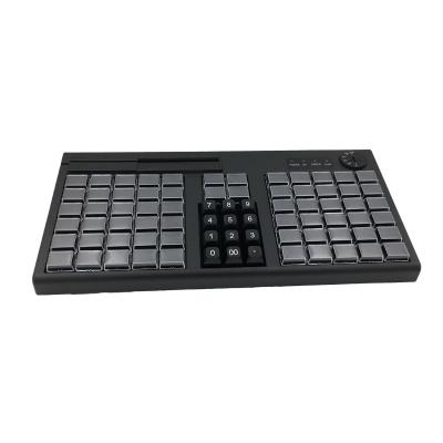 China KB76 76 Key Capacitive Position Programmable Keyboard with MSR USB/PS2 Optional Rich Interfaces For Choice for sale