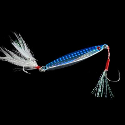 China Weihai ILURE 14g 17g 21g 30g Metal Fishing Lure Metal Jig Hard Lures for sale