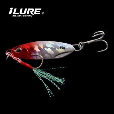 China ILURE 15g20g25g30g40g60g Metal Saltwater Fishing Lure Metal Building Lures for sale