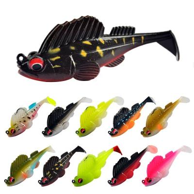 China PVC+Lead 70mm High Quality 13g Artificial Bass Soft Fishing Lure for sale