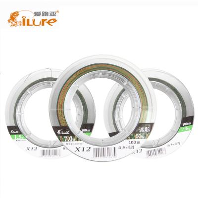 China ILURE Brand 100M Fishing Line Big Power Line Braid High Tensile Line for sale