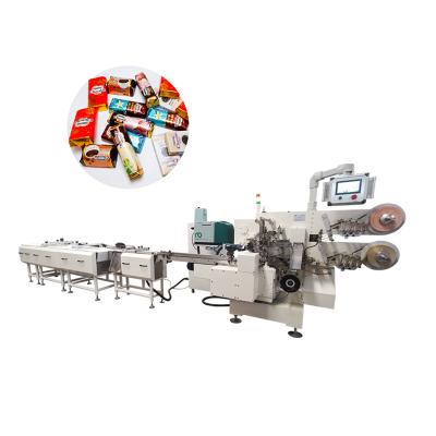 China Good Machine Food Service Wrapping Wrapping Packing Machine Automatic Dispensing System Square Chocolate Fold Wrapping Machine for sale