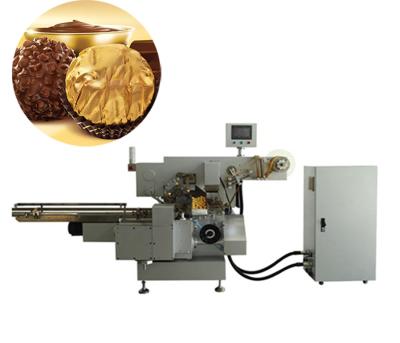 China JMJ-300 food packaging machine for peanut chocolate ball aluminum foil wrapping machine for sale