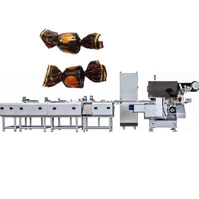 China Factory Price Mesin Food Packing Automatic L Bar Chocolate Top Single Twist Packaging Machine for sale