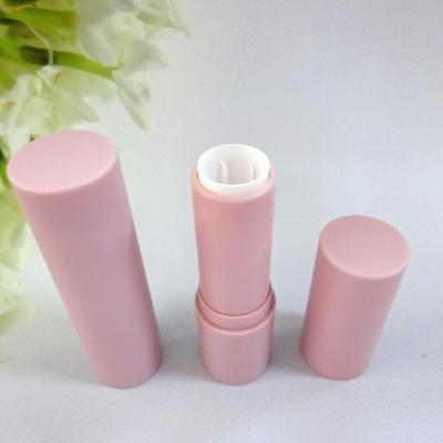 China Cosmetic Round Matte Pink Lip Balm Lipstick Tubes Container For Makeup Tubes In Stock for sale