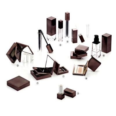 China Magnetic Luxury Cosmetic Plastic Square Makeup Packaging for sale