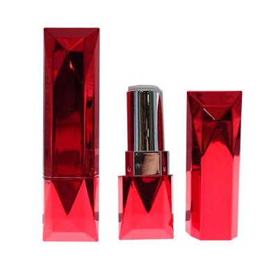 China Irregular Design Diamond-Shape Cosmetic Luxury Empty Lipstick Tube for sale