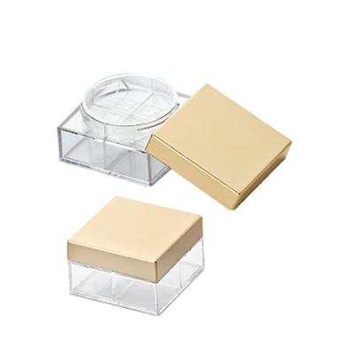 China 12g cosmetic 4 in 1 jar square powder loose containers for sale