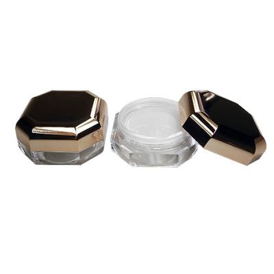 China Cosmetic Octagon Rose Gold Powder Loose Packaging for sale