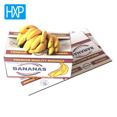 China Recycled Materials Customized Size Corrugated Banana Cardboard Packaging Box With Lid For Fruit for sale