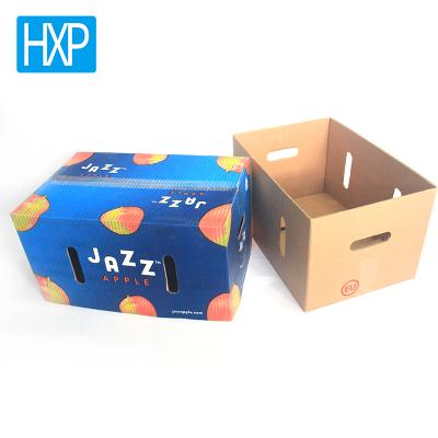 China Recycled Materials Water Resistant 1kg 2kg 3kg 5kg Cute Fruit Packaging Corrugated Cardboard Boxes for sale