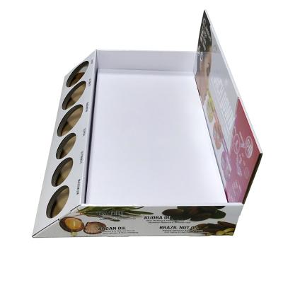 China Recycled Materials Resale Printing Custom Cosmetics Mask Counter Packaging Display Box for sale