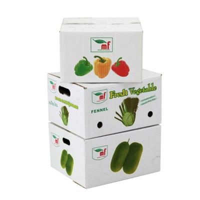 China Recycled Materials Vegetable Wholesale Cardboard Box Fruits And Vegetables for sale