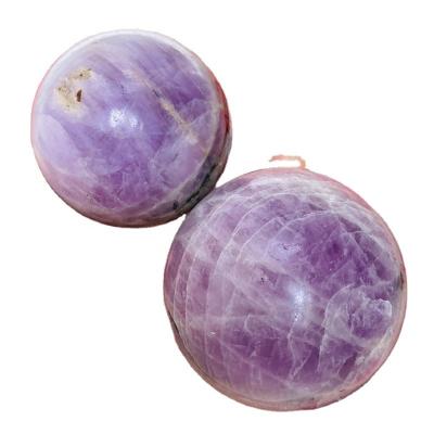 China Natural Crystal Ball Purple Kunzite Sphere Gemstone from China for Healing for sale