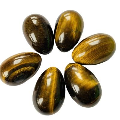 China Wholesale Natural Quartz Yoni Eggs Healing from China Tiger Eye Crystal Egg Yellow for sale