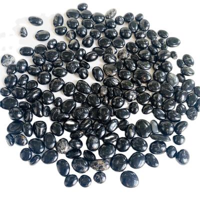 China China Selling Nature Black Tourmaline Gravel Crystal Tumble Stone For Healing for sale