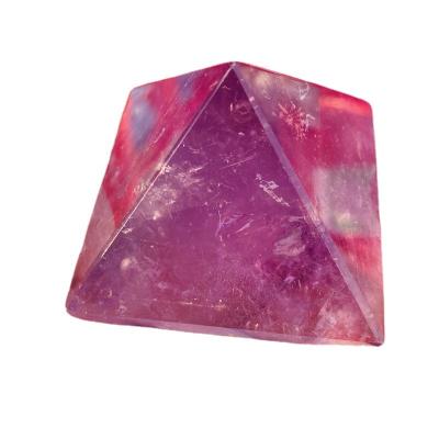 China Wholesale Natural China Amethyst Pyramid Healing Crystal Orgone Pyramid Meditation for sale