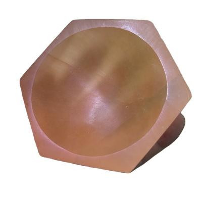 China China Wholesale Natural Gemstone Crystal Bowl Hand Carved Orange Selenite Healing Bowl for sale