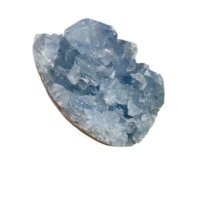 China Wholesale China Natural Crystal Blue Celestite Geode Egg for Gift Healing for sale